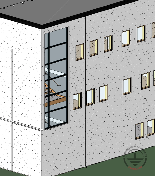 Токоотвод на стене здания