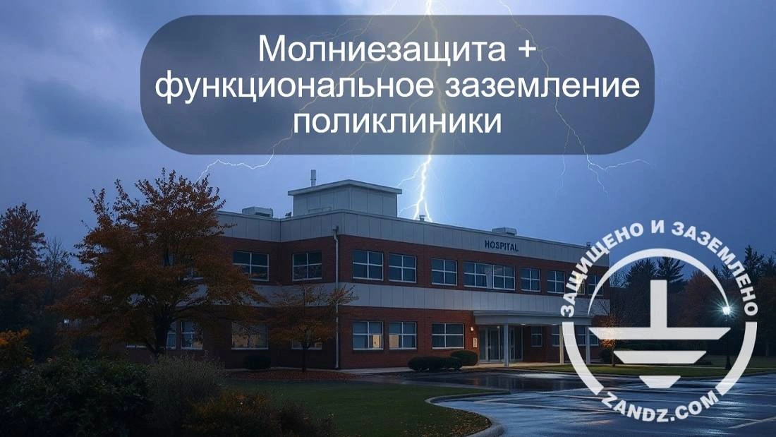 Онлайн расчет молниезащиты и функционального заземления поликлиники!