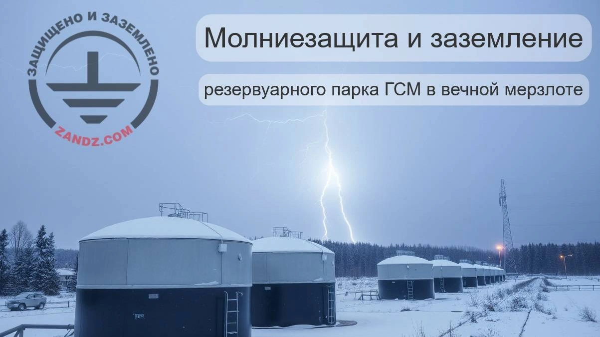 Онлайн расчет молниезащиты и заземления Резервуарного парка ГСМ в вечной мерзлоте