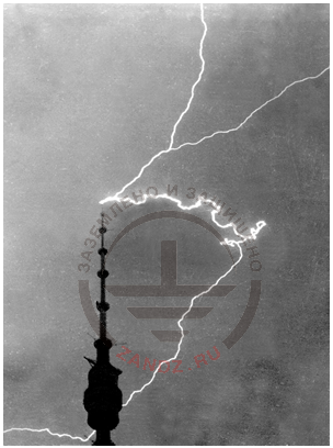 Fig. 5. Upstream lightning from the Ostantino TV-tower 