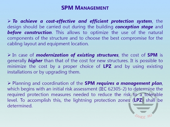 Control of measures on the limitation of surges