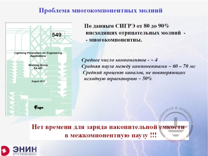 Проблема многокомпонентных молний