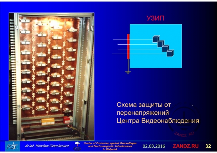 Схема защиты от перенапряжений