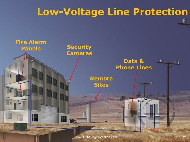 Защита низковольтных линий