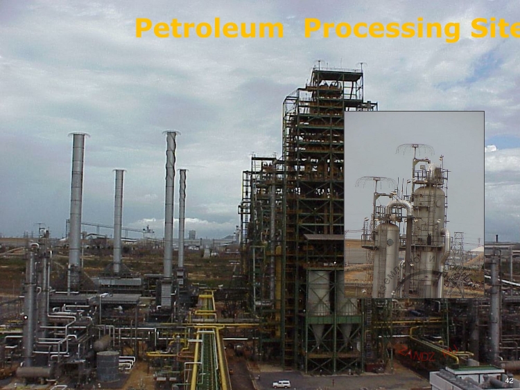 Участок переработки нефти