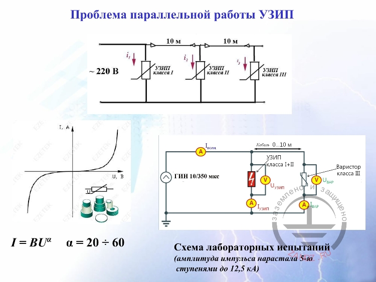Проблема параллельной работы УЗИП