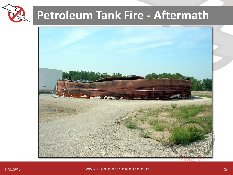 Последствия удара молнии