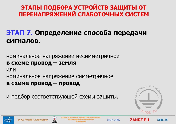 Этап 7. Определение способа передачи сигналов