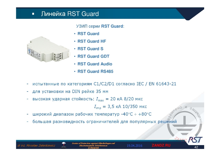 Серия ограничителей «RST Guard»