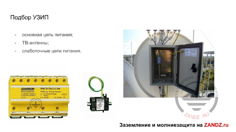 Подбор УЗИП