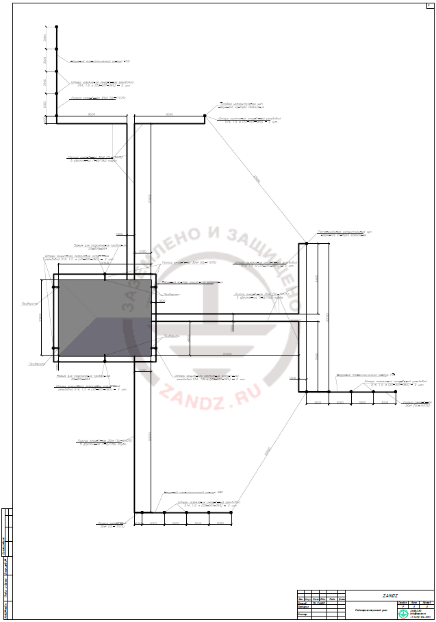 Проект молниезащиты dwg