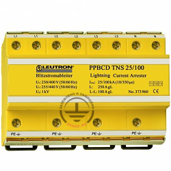 Three-phase combined SPD of class 1 + 2 + 3 Leutron LE-373-960 replaces several devices at once