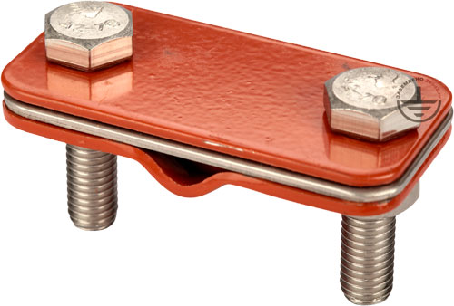 GL-11706 GALMAR Держатель на плоскую кровлю для токоотвода D8 мм; (для приклеивания; пластик)