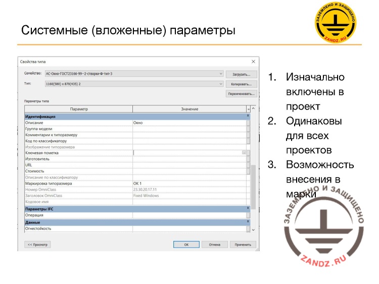 System (nested) parameters