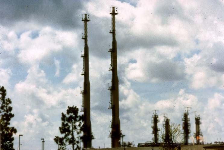 Gas processing plants and distribution stations