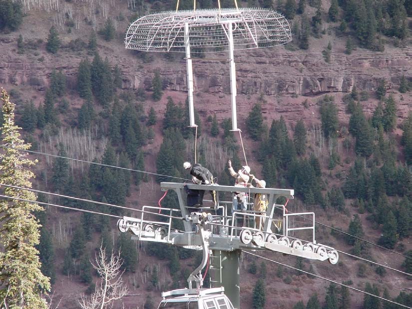 Канатная дорога зеленая молниезащита 1