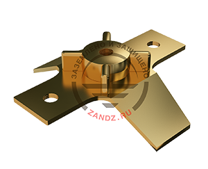 Зажим к молниеприёмнику - мачте GL-21101G для токоотводов