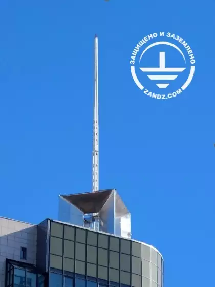 Молниезащита оборудования на крышах высотных зданий