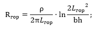 Horizontal electrode resistance