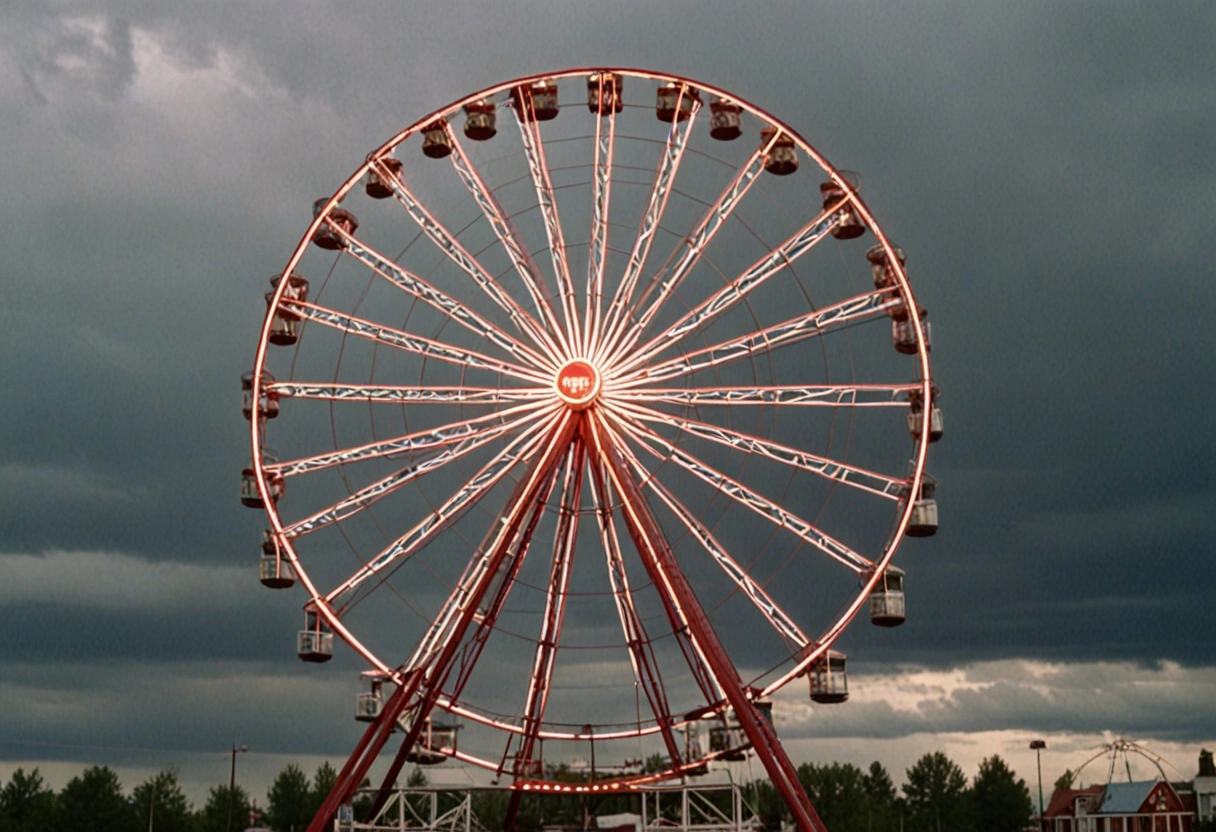 Удар молнии оставил 20 человек заблокированными на самом высоком колесе обозрения Японии