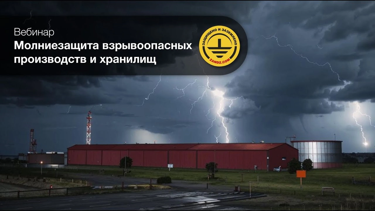 Video of the webinar titled lightning protection of explosive production and storage facilities