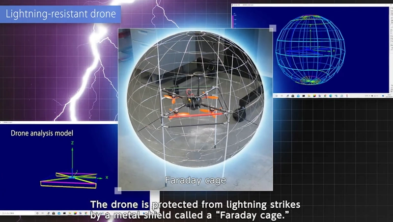 Защита дрона с помощью клетки Фарадея
