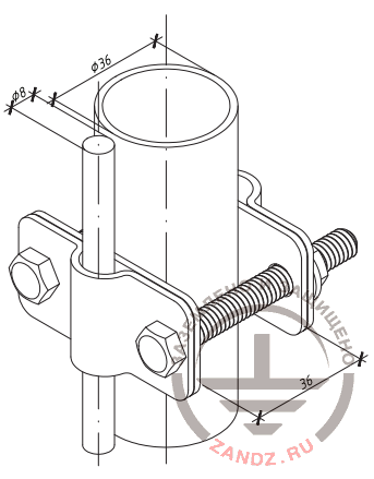 lightning rod installation scheme