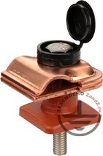 Зажим к фасаду для токоотвода