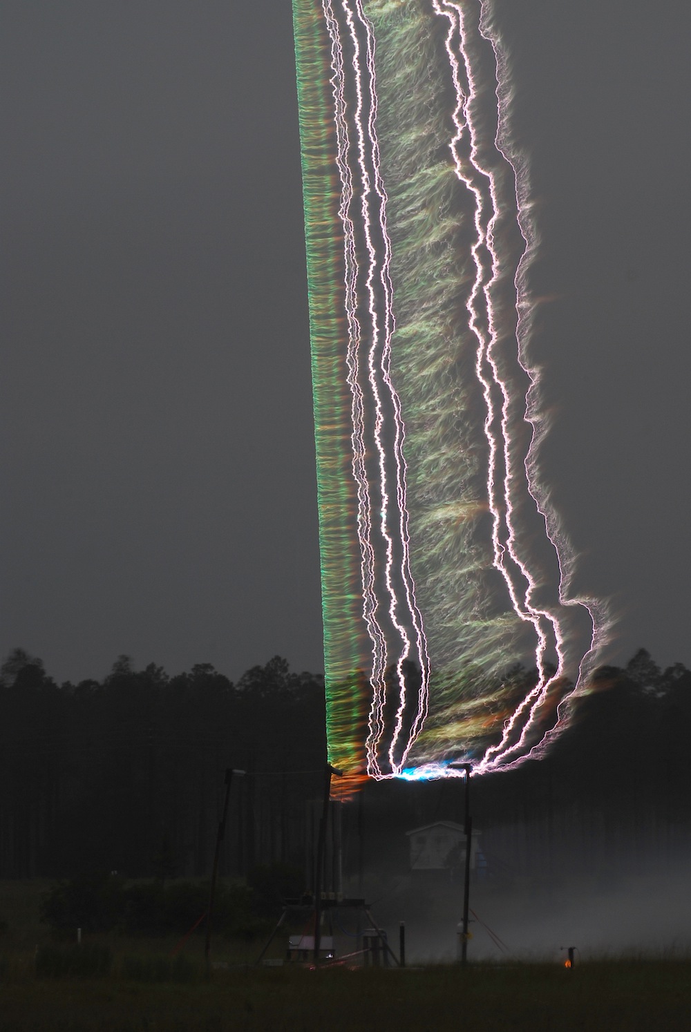 Triggered lightning and its components