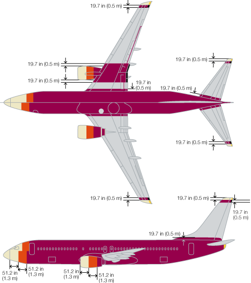 Попадание молнии в самолёт