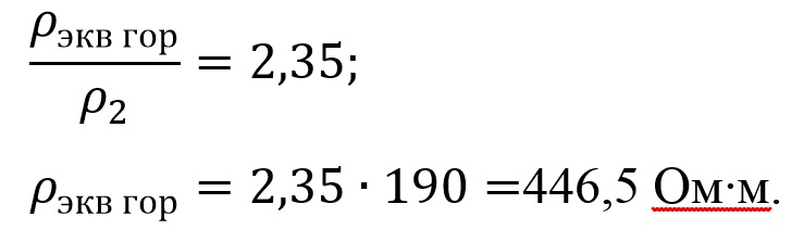 Формула эквивалентное удельное сопротивление