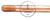 ZANDZ Copper-bonded threaded grounding rod (D14; 1.5 m)