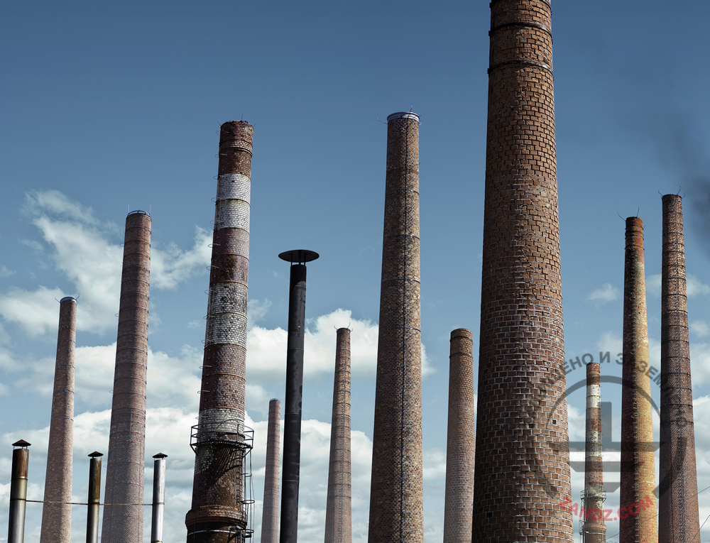 About lightning protection of chimneys