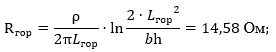 Calculation of a horizontal arrangement