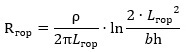 Horizontal electrode resistance: