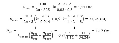 Full impedance of the grounding arrangement