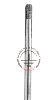 ZANDZ STAINLESS STEEL Grounding rod, threaded (D16; 1.5 m; 5/8 UNC)