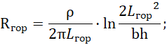 Horizontal electrode resistance