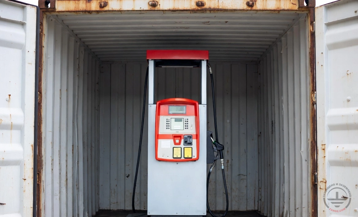 Новый пример проекта, посвящённый молниезащите и заземлению контейнерной АЗС