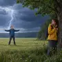 Можно ли прятаться под деревом во время грозы?