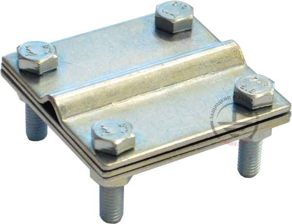 ZANDZ Clamp for a circular wire and a bar (D6-10 mm; up to 50 x 6; zinc-plated steel)