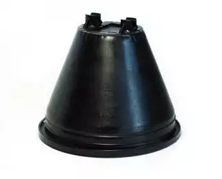 ZANDZ ZZ-11711 — зажим с двойным креплением для круглого проводника на плоскую крышу (D8-10 мм; пластик, бетон)